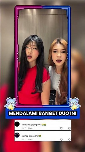 MENDALAMI BANGET DUO INI😆 #cewekcantik #asupan