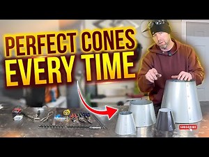 How to Fabricate a Cone from Sheet Metal (Full Scale Layout Method)