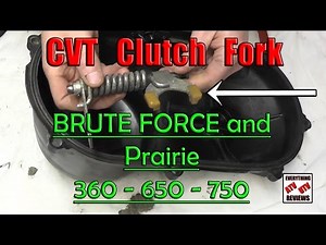 Noise from Belt Area? KEBC Actuator Fork Cleaning & Greasing - 360 650 700 750 Brute Force, Prairie