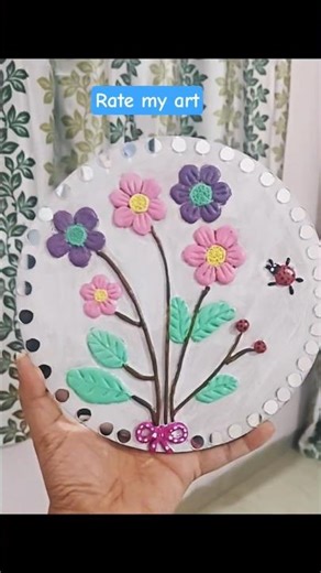 Rate my art 🎨#art #trending #love #lippanart #artist#shorts#handmade #craft #flowers #diy #beauty