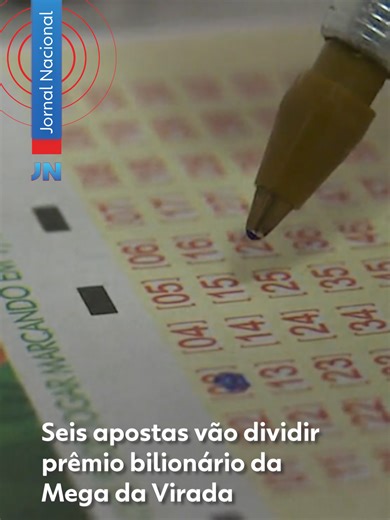 Seis apostas vão dividir o maior prêmio da história da Mega da Virada. A contagem regressiva era mais do que a espera do novo ano. Foram 112 milhões de apostas. 2026 chegou, mas a expectativa de ganhar R$ 1 bilhão continuou na conta do relógio. E, pela primeira vez na história da Mega da Virada, o tão esperado sorteio ficou para depois. Segundo a Caixa Econômica Federal, o adiamento foi necessário para ajustes operacionais. O volume de apostas chegou a 120 mil transações por segundo pelo site ou