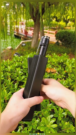 Automatic spring-loaded telescopic three-section stick, one-button extension, solid,#shorts