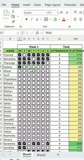 Create an Attendance Tracker in Excel Easily