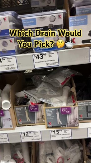 Choosing a Bathtub Drain at Lowe’s 🛁 | Foot Step Drain vs Traditional Drain