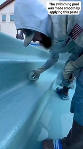 The swimming pool was made smooth by applying this paste #fbreelsfypシ゚viralシ #fbyシvideo #viralreels #fybシ | Humanity Stories
