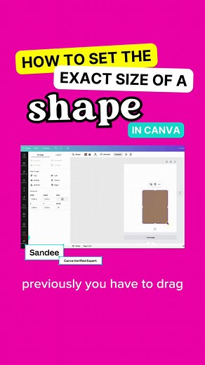 🎉 You can now manually set the size of a shape/ element in Canva. Yay!!! #canva #canvatipsandtricks #canvatips #canvaupdates #virtualassistant