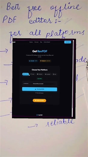 Best free offline pdf editor #shortvideo