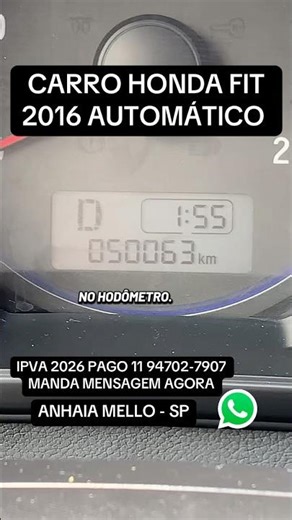 O carro é o Honda Fit 2016 automático #carros #honda #fit #shorts