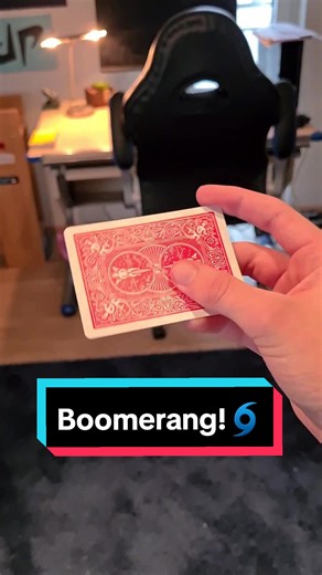 Card Throwing Boomerang Tutorial