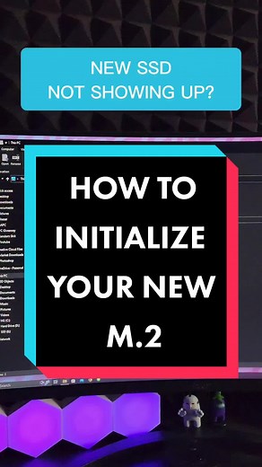 Part 2: After you install your new M.2, you have to initialize it to be usable. #techtok #techiteasy #techworld #techtalk #pctips #techtips #pcgaming