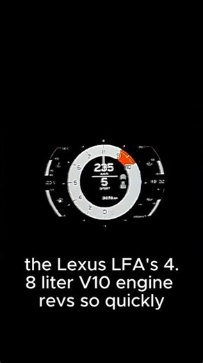 LFA’s Engine Revs So Fast... the Gauge Couldn’t Keep Up #automobile #lexus #lfa