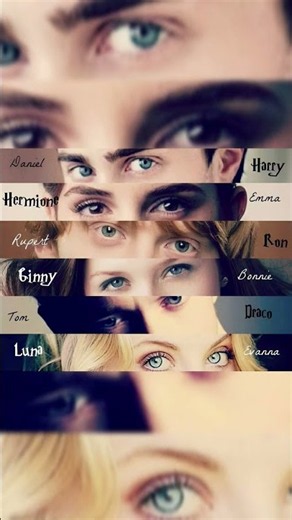 Harry Potter Cast Eyes Comparison 👀 Characters vs Actors | Can You Match Them? #Shorts #dobby