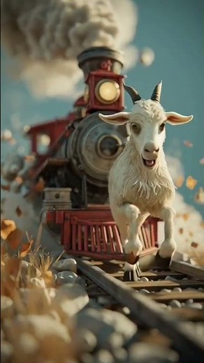 #_train Hit the goat and old woman_#goat is dead 😭😭😭