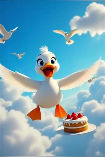 Duck birthday celebration 🎉🥳🥳#cartoonvideo #cartooncartoon #cartoon #shorts #shortsfeed #kidscartoon