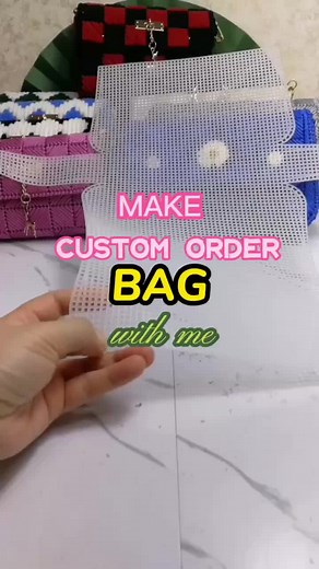Handmade Crochet Bag Using Plastic Canvas | DIY Craft Tutorial