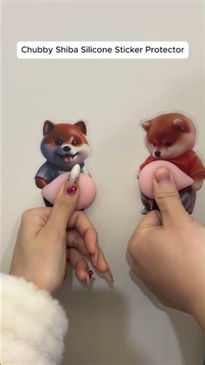 Cute protector stickers. ✅ Chubby Shiba Silicone Sticker Protector ( # 3102 )