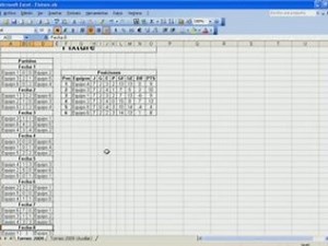 Funcionamiento del fixture en excel
