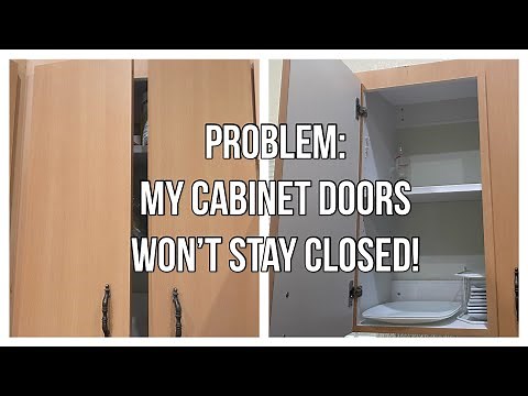 Easy & Cheap Solution: When Cabinets Won’t Stay Closed | USE WHAT YOU HAVE SERIES