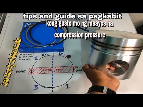 PAANO MAGKABIT NG 3pcs piston ring? gap arrangements and piston rings installation (overhauling tip)