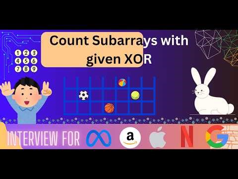 Count Subarrays with given XOR