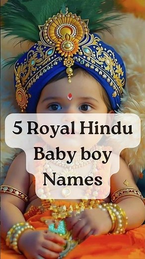 5 Royal Hindu Baby Boy Names 👑 | Unique & Powerful Indian Boy Names with Meanings #baby #shorts