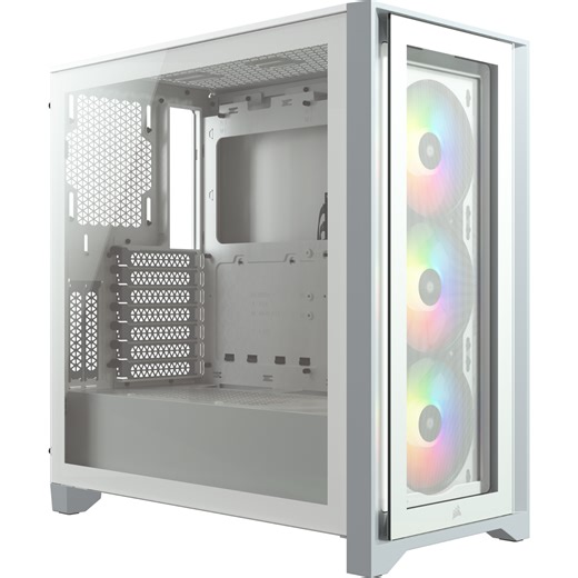 Buy the Corsair iCUE 4000X RGB Tempered Glass ATX Mid Tower Gaming Case -... ( CC-9011205-WW ) online