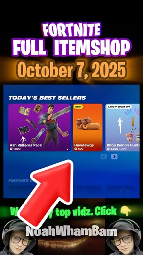 FULL ItemShop Oct 7, 2025 #fortnite #noahwhambam #fortniteshorts #fortniteitemshop