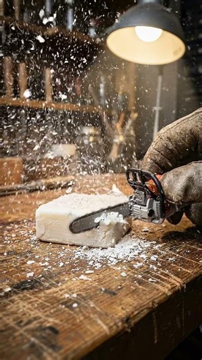 Mini Chainsaw vs Soap