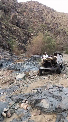 Off-Road Adventure in a Rugged Mountain Terrain