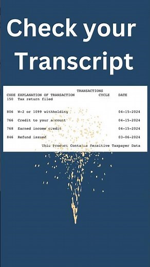 Check your Transcript for New 2024 IRS Tax Refund Update #money #how #taxseason