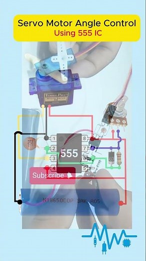 Servo Motor Tester Made with 555 Timer #servomotor #555timer #driver
