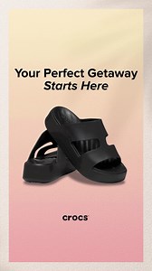 The Getaway Sandals are here to elevate your comfort and style wherever you go. Perfect for those sunny days and spontaneous adventures, these sandals will take you places in style. 🌞 | Crocs