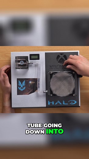 2.2K views · 20 reactions | Breaking down this modded Xbox One! Silver textures, Halo cutouts, and a custom water-cooling system? Let's plug it in and see what happens when this thing powers on. What do you think of this setup? #XboxOne #Halo #Gaming #ConsoleMods #WaterCooling | Jacob R | Facebook