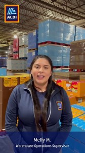 Why join the ALDI Warehouse team? 🤔 Melly, Warehouse Operations Supervisor, wants YOU to apply if you're looking for: ✔️ Flexible scheduling 🤝 A team-oriented environment 💪 The chance to get paid to work out And so much more! Hear more from Melly & discover our available warehouse jobs ⬇️ https://bit.ly/3PbbD4D | ALDI USA Careers