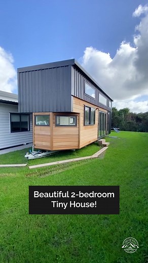 475K views · 9.8K reactions | What do you think of this beautiful 2-bedroom tiny house on wheels? What would you add or change? Built by NZ-based shayes_tiny_homes! #tinyhouse #tinyhome #ADU #design #airbnb #airbnbhomes #smallhouse #reels #fyp #smallspaces #homedesign | Dream Big Live Tiny Co. | Facebook