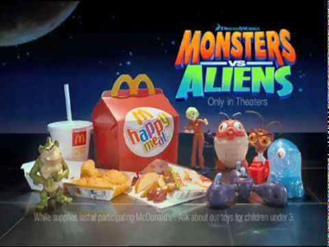 McDonald’s Happy Meal ad - DreamWorks' Monsters vs Aliens (2009)