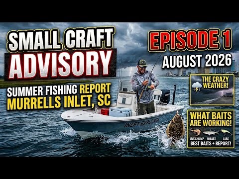 Small Craft Advisory (AUGUST 2026): Murrells Inlet Summer Fishing, Summer Baits and Crazy Weather!