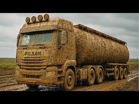 Pressure Washing the Dirtiest Trucks – Insanely Satisfying