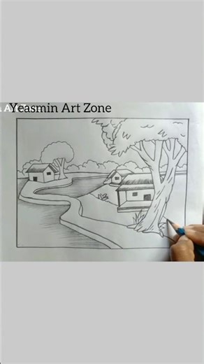 #villagescenerydrawing