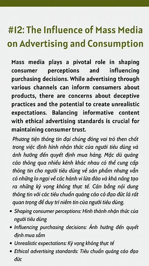 #12: The influence of mass media on advertising and consumption #studywithfaye #studygram #ielts #ieltsspeaking #shadowingenglish #dailyenglishpractice