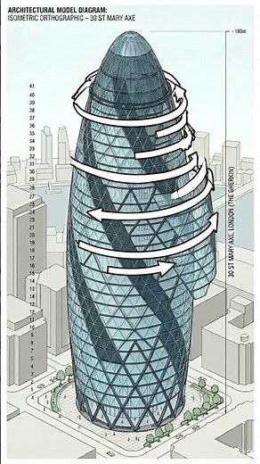 Why the Gherkin Has No Sharp Corners #construction #engineering #civilengineering