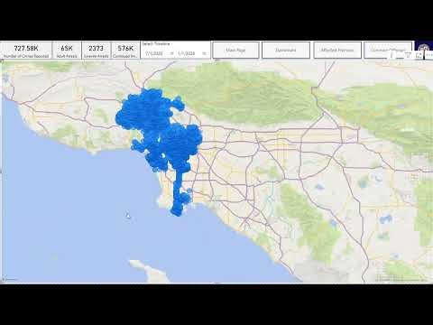 Crime Analytics Dashboard demo using Power BI