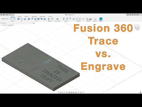 Fusion 360 CAM - Trace and Engrave
