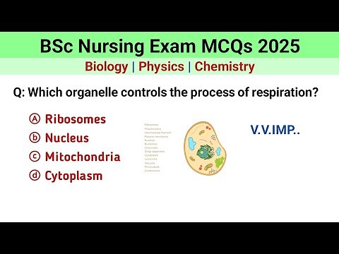 Bsc nursing entrance exam mcq 2025 | bsc nursing entrance exam question papers | biology | chemistry