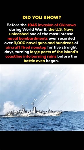 The 5-Day Bombardment That Turned Okinawa Into Ruins | WWII Fact #shorts