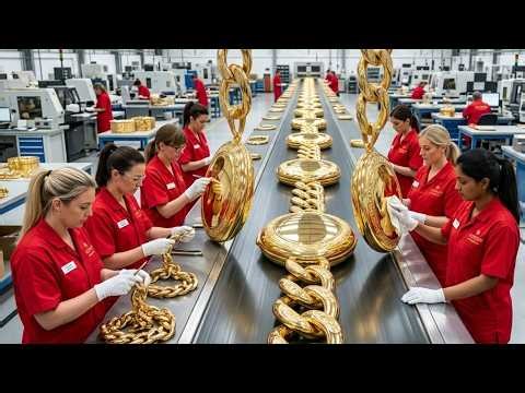 Gold Chain Locket Production Process | Inside The Jewelry Factory