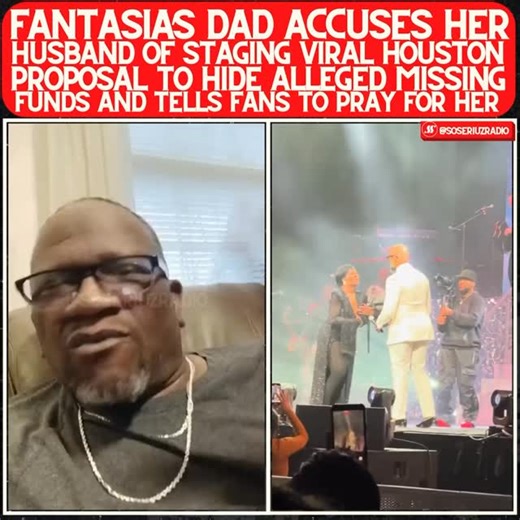 Fantasia’s dad accuses husband Kendall Taylor of hiding alleged missing funds behind viral Houston proposal 😰 Thoughts on this ⁉️⬇️ #fantasia #kendalltaylor #familydrama | soseriuzradio