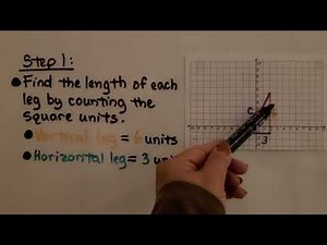 8th Grade Math 12.3a, Pythagorean Theorem in the Coordinate Plane