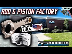 How Racing Engine Parts Are Made! CP Carrillo Factory Tour & Behind The Scenes (Rods & Pistons)