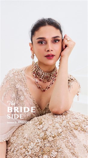 Gaurav Gupta on Instagram: "THE BRIDE SIDE | Season 5 | Episode 04 Featuring Aditi Rao Hydari (@aditiraohydari) Blooming Pearl Lehenga, crafted with glistening forest artwork inspired by Art Nouveau sensibilities, this corseted lehenga is styled with a flowing tulle drape. Embellished with delicate pearl and zardozi embroidery, the lehenga is further adorned with a house signature metallic swan. @indriyajewels’ Bridal Collection is featured in this ensemble worn by Aditi Rao Hydari. Indriya’s ha